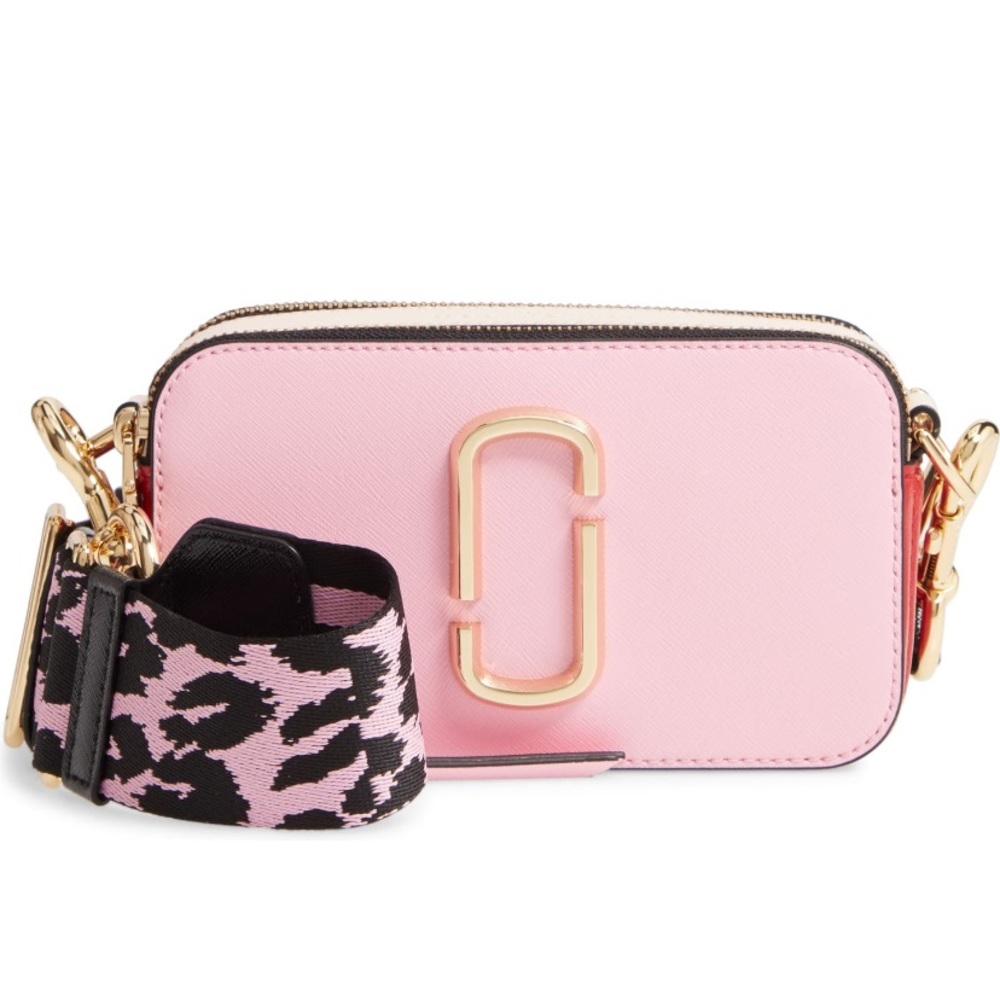 NWT Marc Jacobs Snapshot Crossbody Pink Leopard